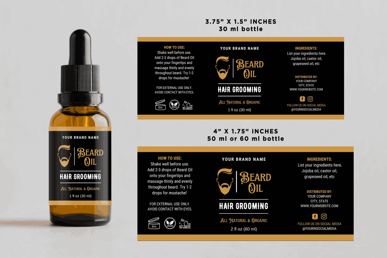 What to Include on Your Beard Oil Box Label UAE Guide