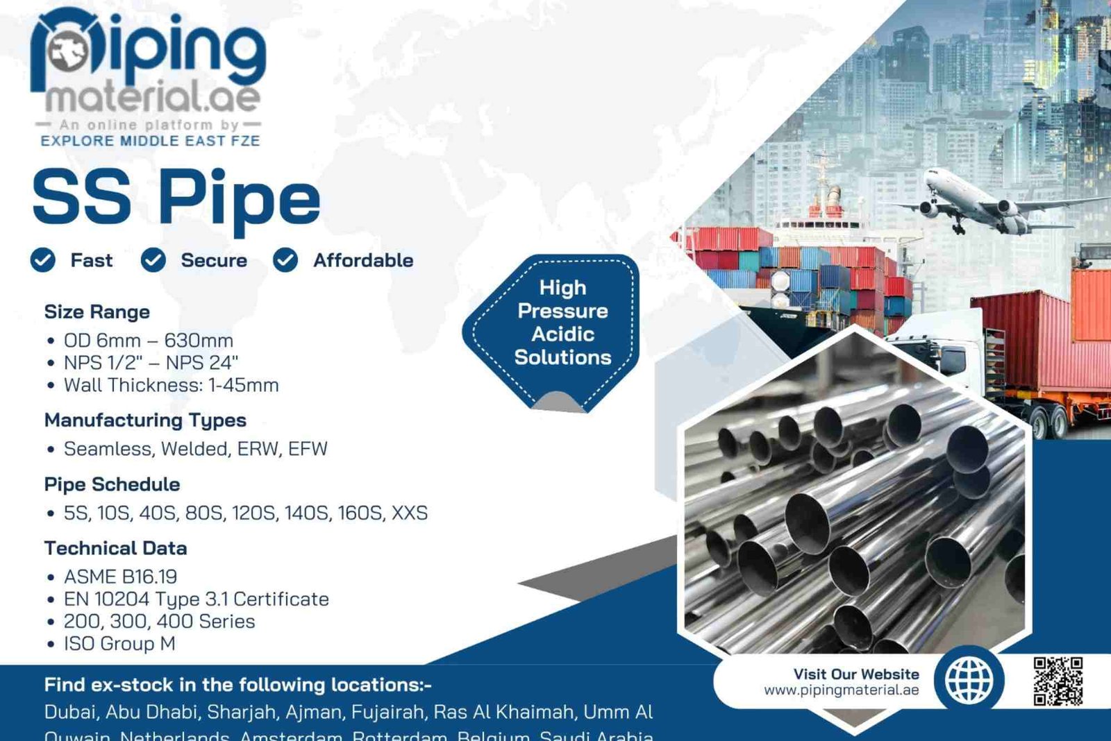 Top Benefits of Using SS Pipe in Construction and Engineering Turn on screen reader supportBanner hidden To enable screen reader support, press Ctrl+Alt+Z To learn about keyboard shortcuts, press Ctrl+slash