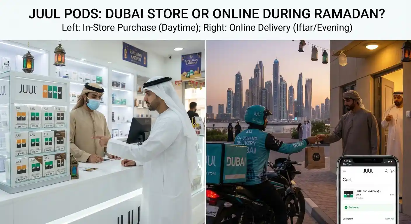 JUUL pods from Dubai stores or online during Ramadan